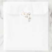 Dierenvriend geeft geitendeandeliakloer voor manne ronde sticker (Tas)