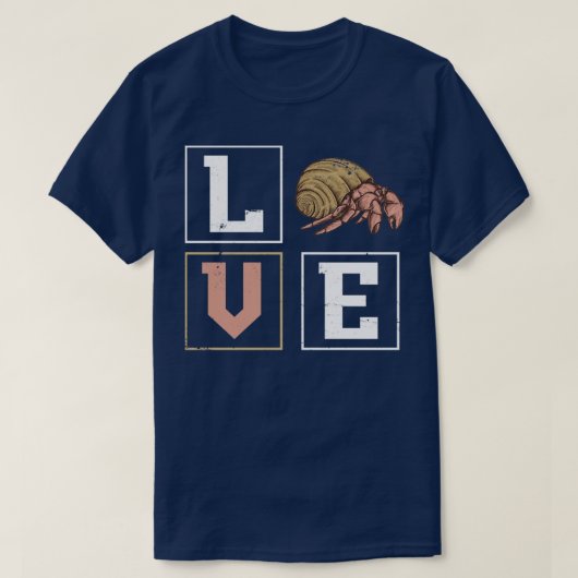 Dierenvriend Gift Hermit Crab T-shirt (Design voorkant)