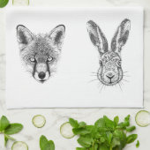 dierenvriend Gift Wildlife Drakenkeukenhanddoek Theedoek (Gevouwen)