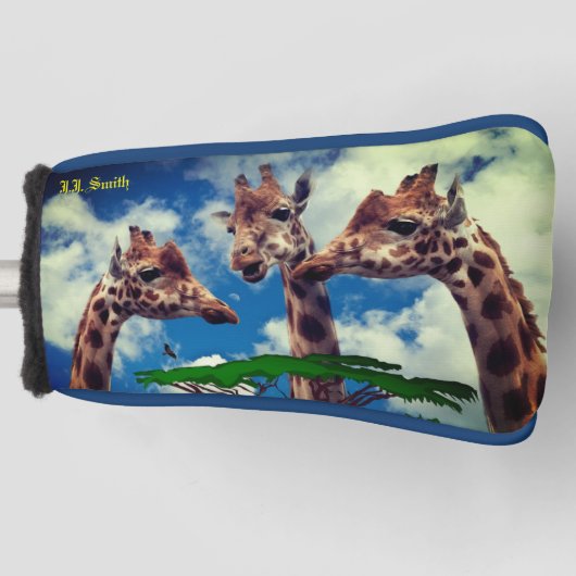 Dierenvriend Giraffe Trendy Golfheadcover (Voorkant)