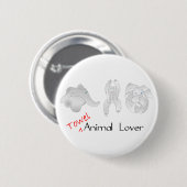 Dierenvriend handdoeken ronde button 5,7 cm (Voorkant /achterkant)