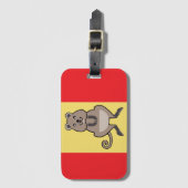 Dierenvriend - Happy QUOKKA -Marsupial -Australië Bagagelabel (Voorkant (verticaal))