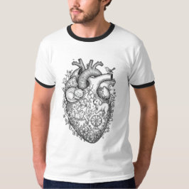 Dierenvriend Hart Huisdier Sanctuary Line Art T-sh T-shirt