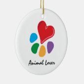 dierenvriend_Heart-Paw ketting Keramisch Ornament (Rechts)
