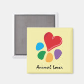 Dierenvriend_Heart-Paw Magneet (Voorkant / Achterkant)