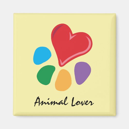 Dierenvriend_Heart-Paw Magneet (Voorkant)