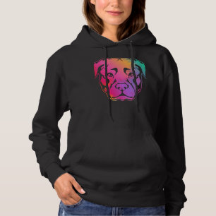Dierenvriend Huisdier Eigenaar Pitbull Gezicht Hoodie