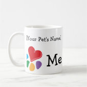 dierenvriend_I De sjabloon van het Hart twee-toon Koffiemok (Links)