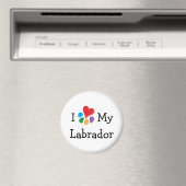 Dierenvriend_I Heart Labradors Magneet (Insitu (Vaatwasser))
