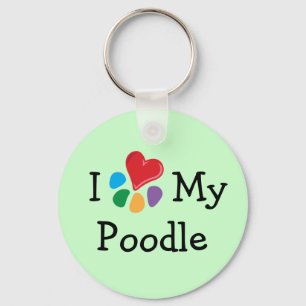 Dierenvriend_I Heart Mijn poreool Sleutelhanger