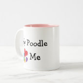 dierenvriend_I Heart Mijn poreool Tweekleurige Koffiemok (Voorkant links)