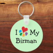 Dierenvriend_I Heart My Birman Sleutelhanger (Voorkant)