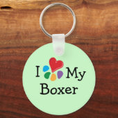 Dierenvriend_I Heart My Boxer Sleutelhanger (Voorkant)
