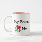 dierenvriend_I Heart My Boxer Tweekleurige Koffiemok (Links)