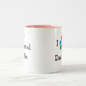 dierenvriend_I Heart My Dachshund Tweekleurige Koffiemok (Center)