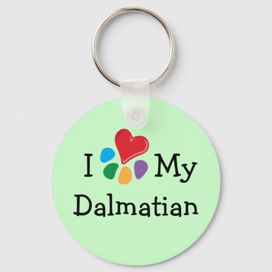 Dierenvriend_I Heart My Dalmatian Sleutelhanger (Voorkant)