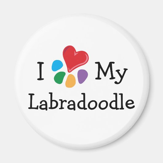 Dierenvriend_I Heart My Labradoodle Magneet (Voorkant)