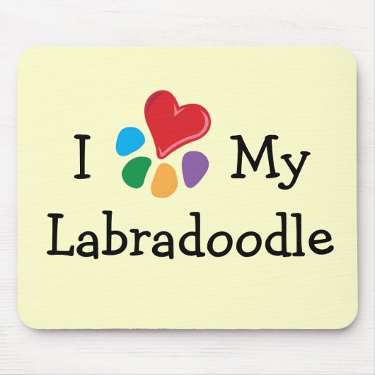 dierenvriend_I Heart My Labradoodle Muismat (Voorkant)