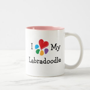 dierenvriend_I Heart My Labradoodle Tweekleurige Koffiemok