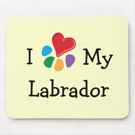 dierenvriend_I Heart My Labrador Muismat (Voorkant)