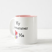 Dierenvriend_I Heart My Weimaraner Tweekleurige Koffiemok (Voorkant links)