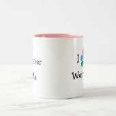 Dierenvriend_I Heart My Weimaraner Tweekleurige Koffiemok (Center)