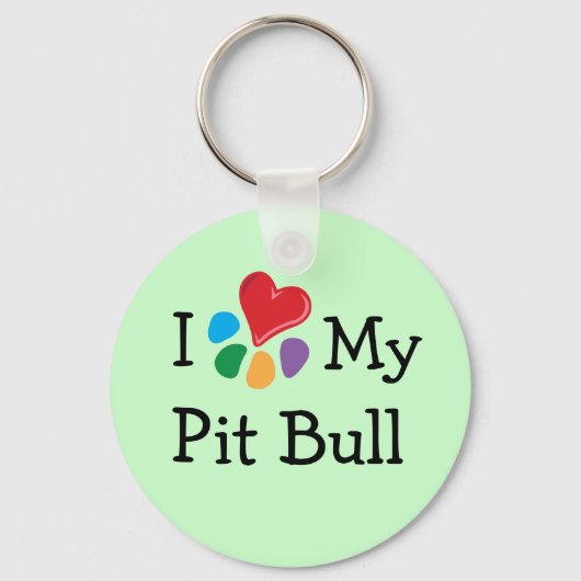 Dierenvriend_I Mijn pitbull Sleutelhanger (Voorkant)
