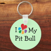 Dierenvriend_I Mijn pitbull Sleutelhanger (Voorkant)