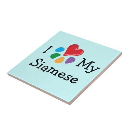 Dierenvriend_I Mijn Siamese Tegeltje (Zijkant)