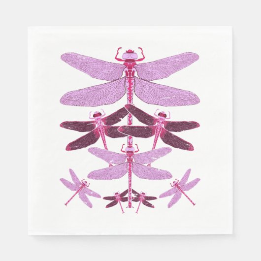 Dierenvriend insectendier cadeau libel servet (Voorkant)