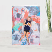 Dierenvriend - Kinder kunst voor CHOC Bedankkaart (Voorkant)