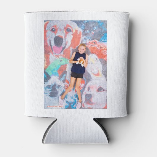 Dierenvriend - Kinder kunst voor CHOC Blikjeskoeler (Voorkant)