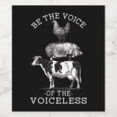 Dierenvriend Koe Vegan Wijn Etiket (Enkel label)