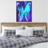 Dierenvriend met butterfly-lade | Botervliegenlief Canvas Afdruk (Insitu (Slaapkamer))