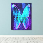 Dierenvriend met butterfly-lade | Botervliegenlief Canvas Afdruk (Insitu (Houten vloer))