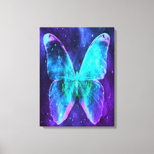 Dierenvriend met butterfly-lade Botervliegenlief Canvas Afdruk