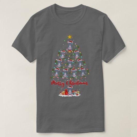 Dierenvriend met muis en kerstmis t-shirt (Design voorkant)