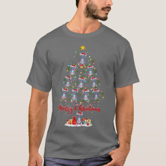 Dierenvriend met muis en kerstmis t-shirt