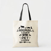 Dierenvriend niet-Pet Lover Tote Bag (Voorkant)