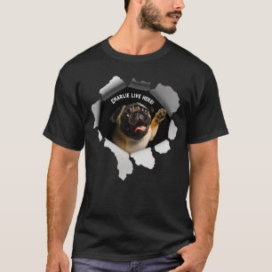 Dierenvriend Papier Tone Pug Life Gift T-shirt