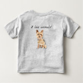 Dierenvriend Peuter T-shirt (Achterkant)