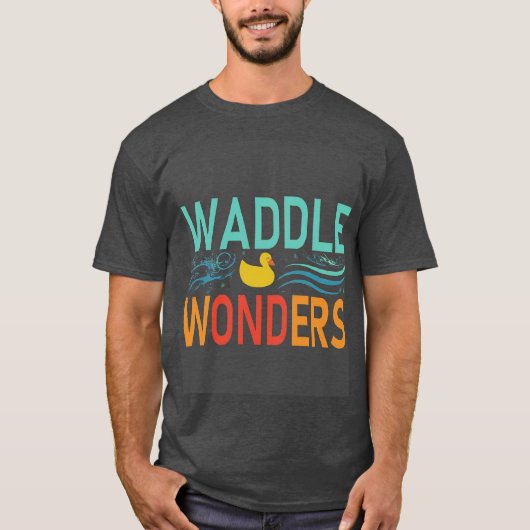 Dierenvriend T-shirt - Waddle Wonders Theme (Voorkant)