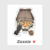 Dierenvriend Tiger Detective Wildlife Tiger Safari Sticker (Vel)