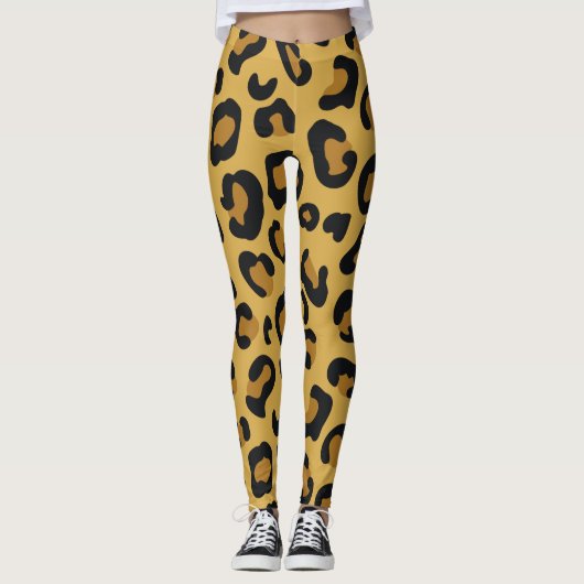 Dierenvriend tijger kleurenpatroon leggings (Voorkant)
