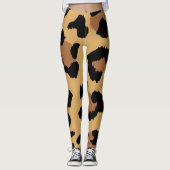 Dierenvriend tijger kleurenpatroon leggings (Voorkant)