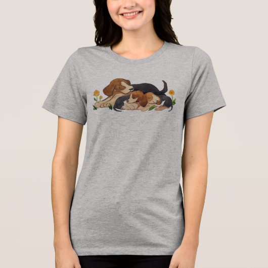 Dierenvriend Tri-Blend Shirt (Voorkant)