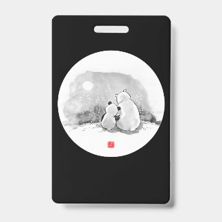 Dierenvriend van Cute Panda en Polar Beer Badge