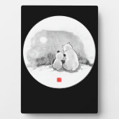 Dierenvriend van Cute Panda en Polar Beer Fotoplaat (voorkant)
