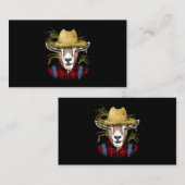 Dierenvriend van geit boer van geit Boerderij 93 Visitekaartje (Voorkant / Achterkant)