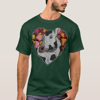 Dierenvriend van het Boerderij van het hart Koe va T-shirt